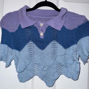 Crochet Two-piece Skirt Set